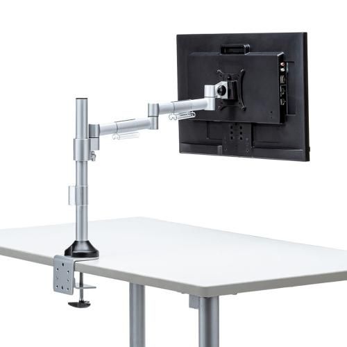  サンワサプライ CR-LA 1801 水平多関節液晶モニタアーム H 420 デスクマット 机上アクセサリー