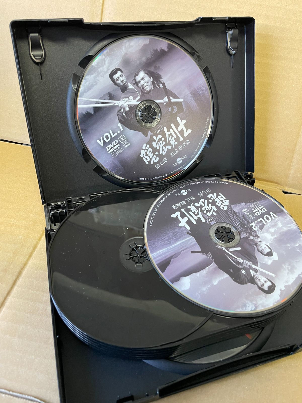 隠密剣士 第七部～第十部 日本テレビDVD12枚組 定価￥72,900 約1250分
