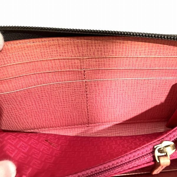 フェンディ Fendi ズッカ柄 ラウンドファスナー 8M0024 長財布 ユニ