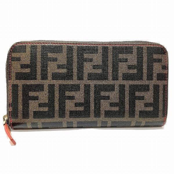 フェンディ Fendi ズッカ柄 ラウンドファスナー 8M0024 長財布 ユニ