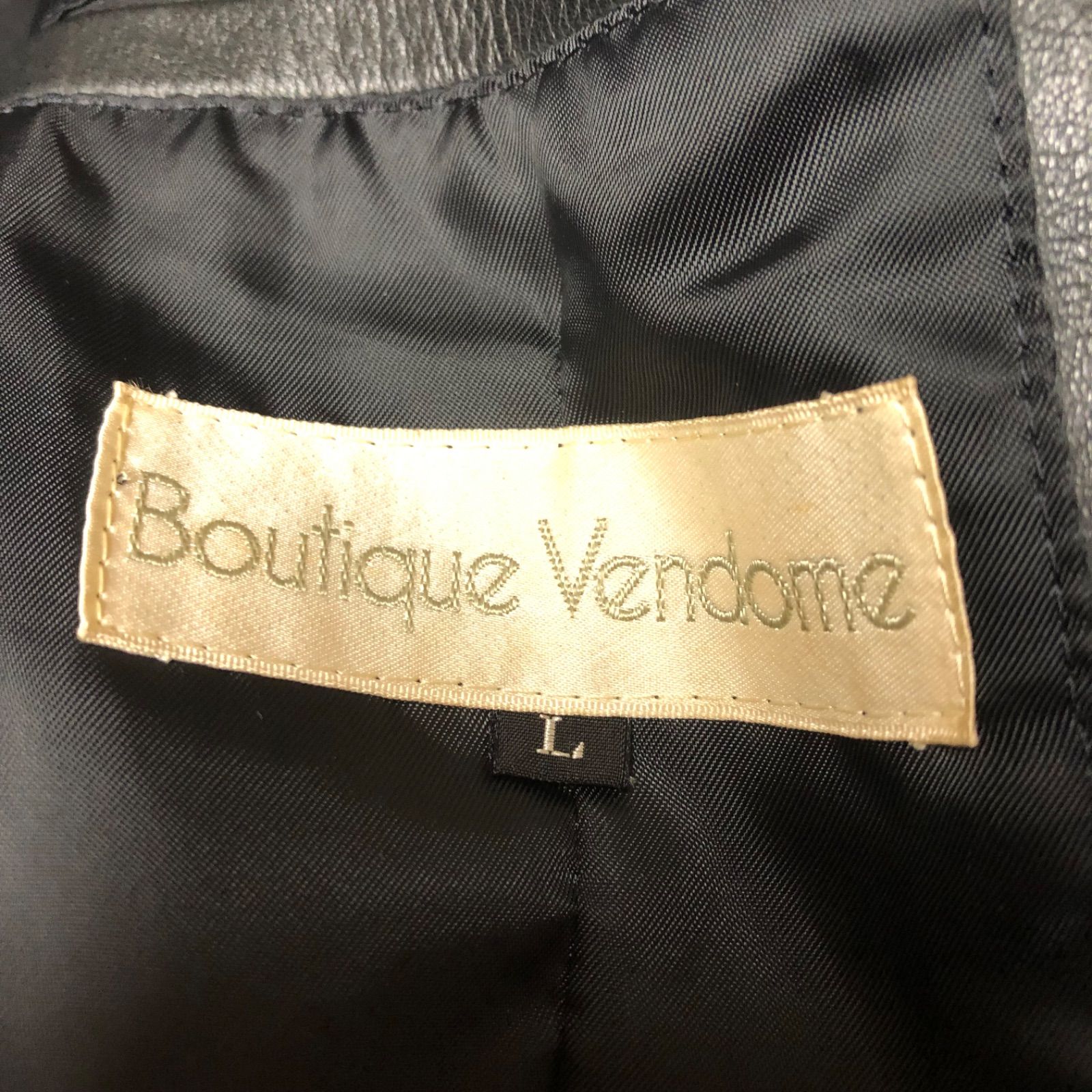 Boutique Vendome メンズL ヴァンドームブティック レザージャケット 