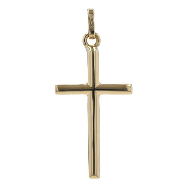 シンプル十字架　クロスペリドットトップ　750YG K18YG 18金 キリスト クロス 40mm×27mm 十字架 ゴールド ペンダントトップ