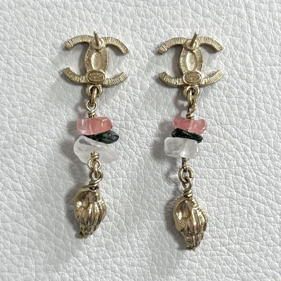 CHANEL / ココマーク ドロップピアス ストーン ゴールド A17C - メルカリ