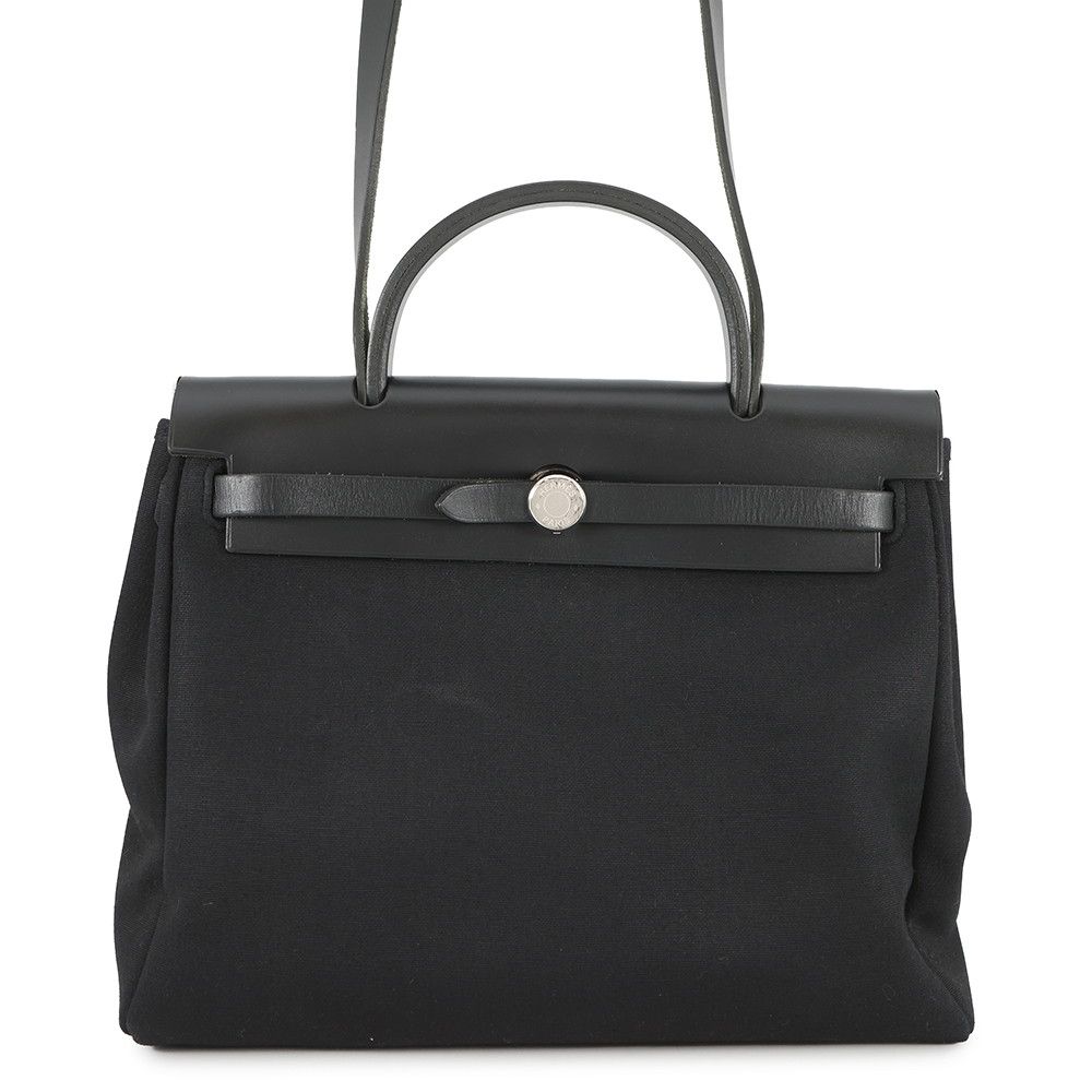 エルメス エールバッグPM ブラック|シルバー金具 トワルオフィシエ|ヴァッシュハンター □G刻印 黒