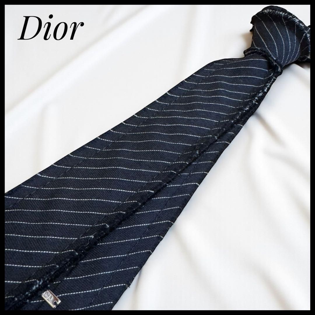 クリスチャン・ディオール ブラック ネクタイ DIOR | ネクタイ シルク