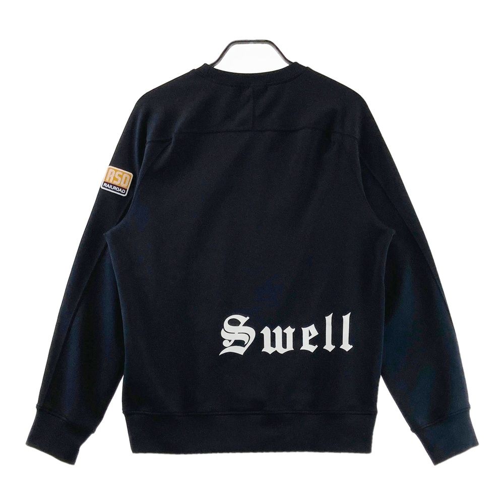 サイズ：M ROUGH&SWELL ラフアンドスウェル 長袖トレーナー ブラック系