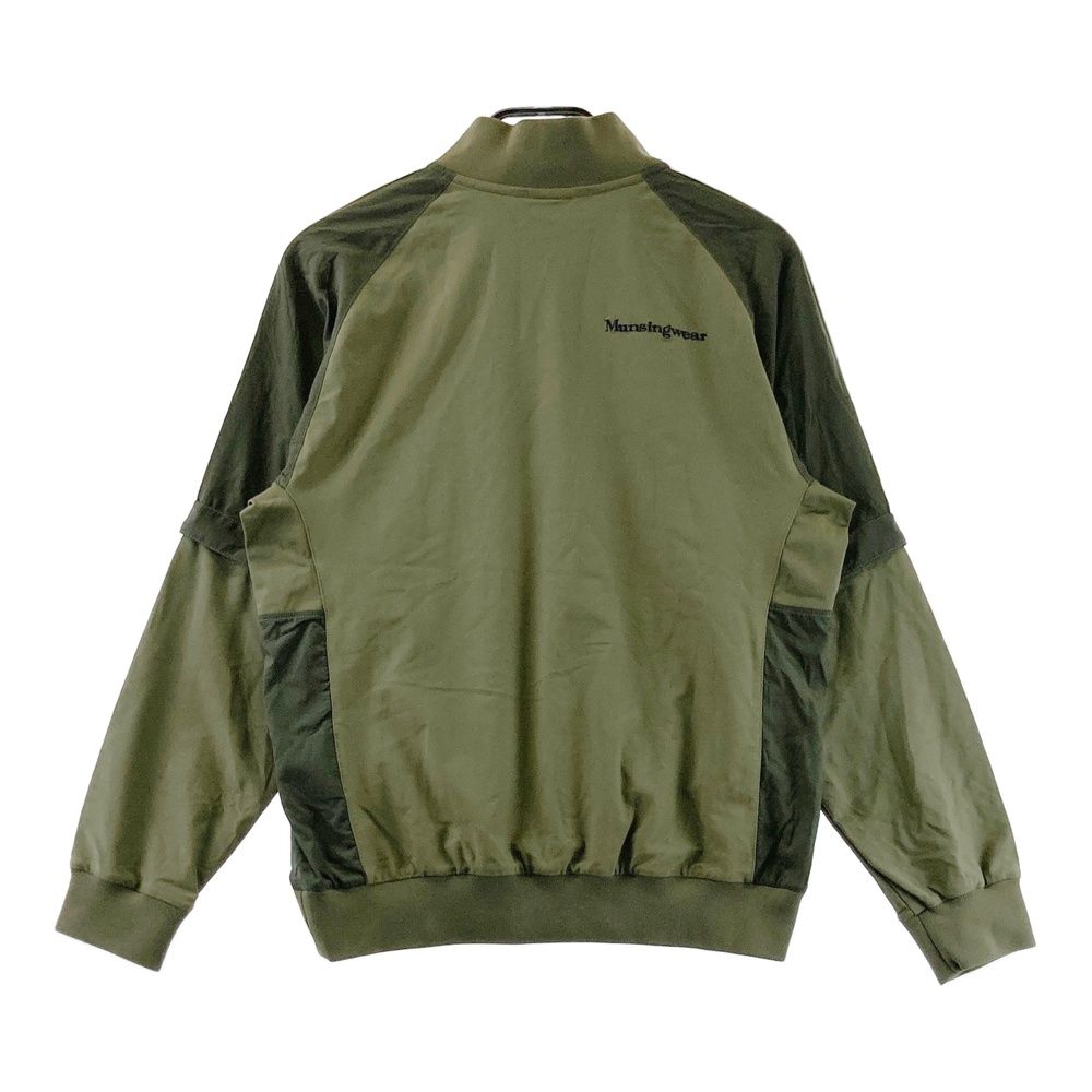 ゴルフウェア マンシングウェア ハーフジップ カーキ M ジュニア サイズ：M MUNSING WEAR マンシングウェア 2way ハーフジップ プル