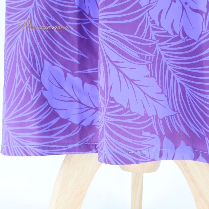 フラダンス 衣装 ワンピース ドレス パープル系 アロハスタンダード