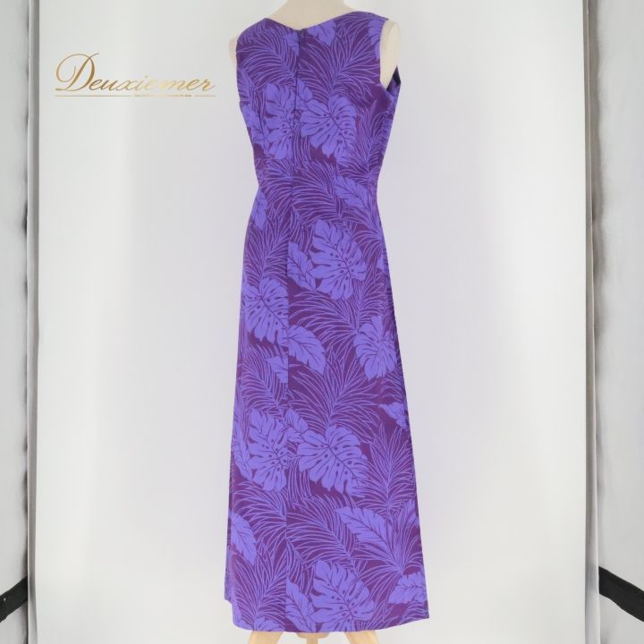 【日本製 フラダンス衣装】パープル ALOHA STANDARDS ワンピース フラダンス 衣装 ワンピース ドレス アロハスタンダード パープル系