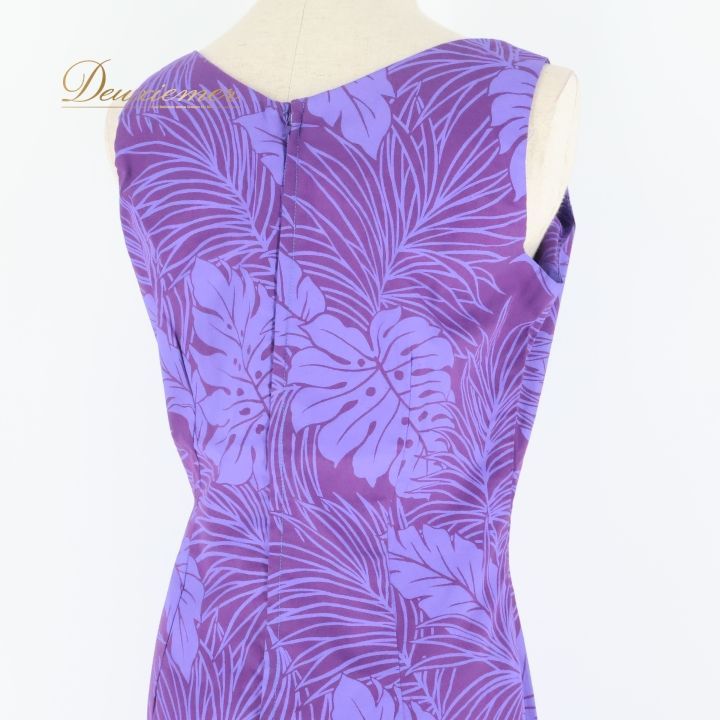 フラダンス 衣装 ワンピース ドレス パープル系 アロハスタンダード