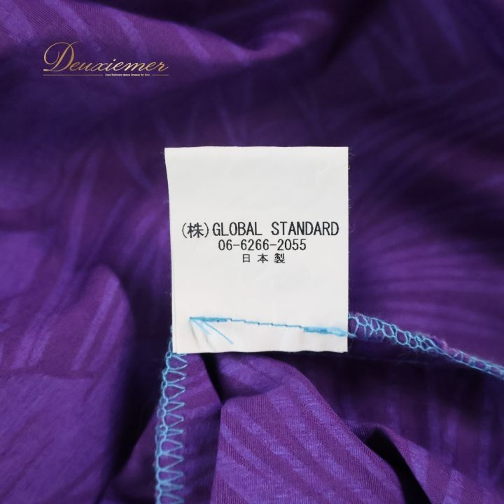 フラダンス 衣装 ワンピース ドレス パープル系 アロハスタンダード