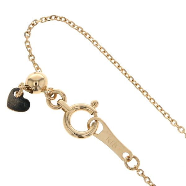 K18YG ネックレス ダイヤモンド 0.165ct/0.082ct ドロップ ラウンド 2