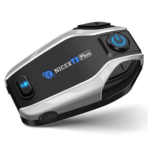 バイク インカム T 5 Plus Bluetooth 5.2 音楽通話同時 インカムバイク用 2人同時通話 30時間連続使用 500 m通信距離 3種類の音質調整 日本語音声ガイダンス 他ブランドのインカムと接続 音楽共有 防水規格IP 67