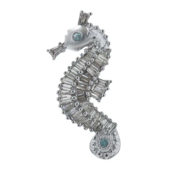 GSTV K18WG ホワイトゴールド トップ パライバトルマリン 0.02ct