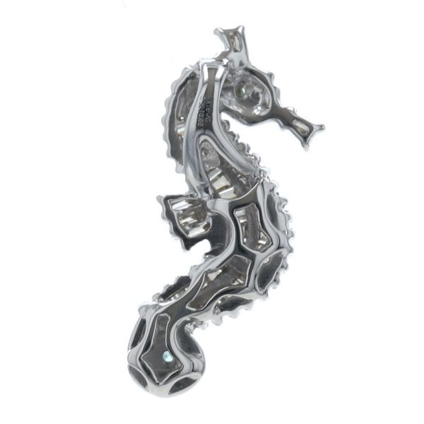 ☆未使用☆K18WG 天然ダイヤモンド&パライバトルマリン ペントップ gstv 鑑定書付き：未使用パライバトルマリンK18WGペンダントトップ