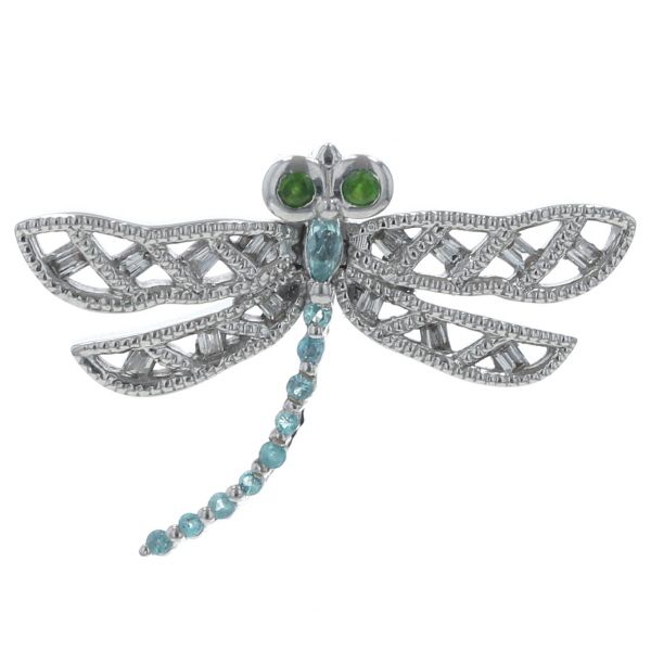 GSTV K18WG トップ ダイヤ 0.06ct パライバトルマリン 0.05ct