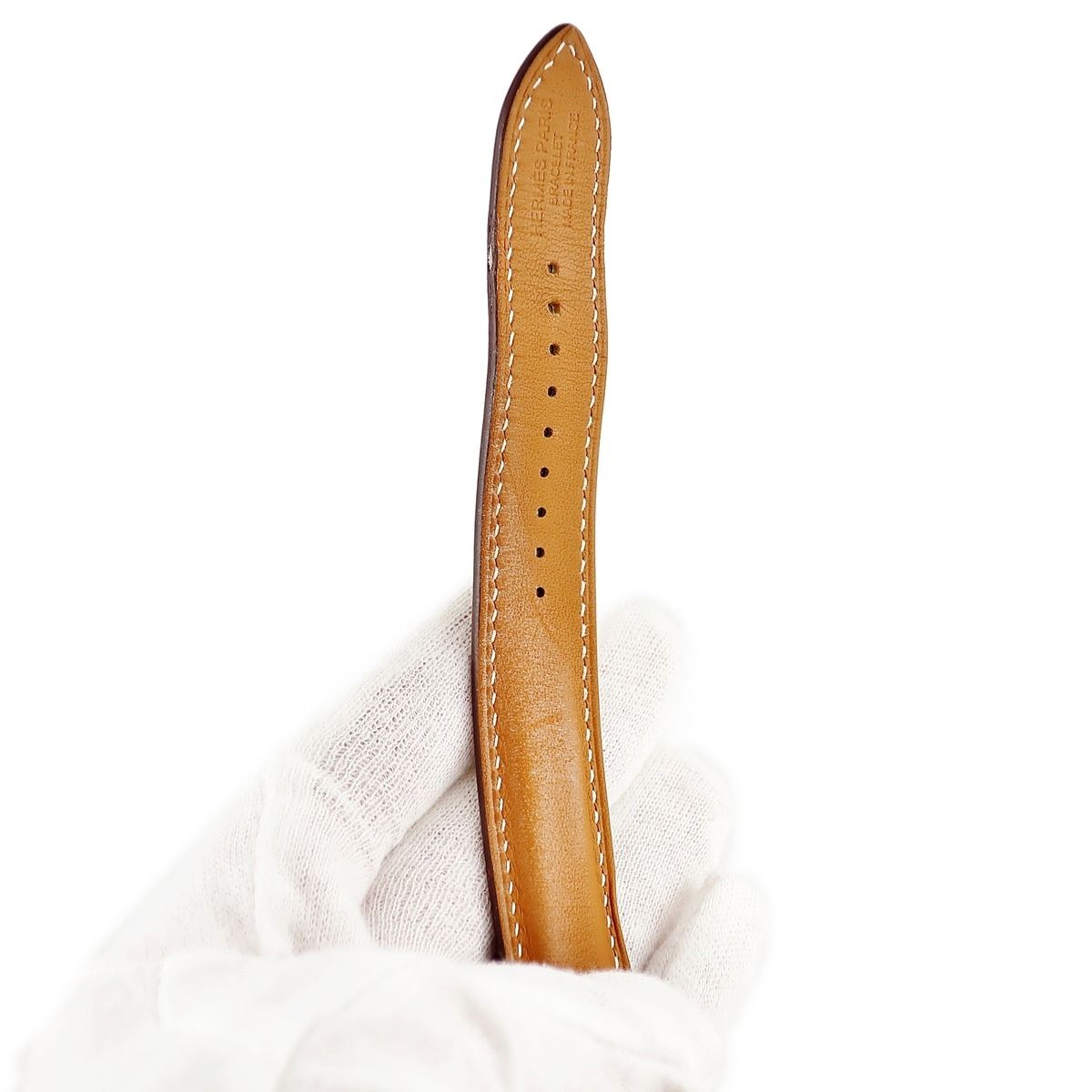  エルメス HERMES 腕時計パーツ アップルウォッチ 38 40 41 mm用 ダブルトゥール レザー ステンレススチール グレージュ ♥ ベルト 32ｍｍ 尾錠付き バンド ベルト Apple Watchアクセサリー