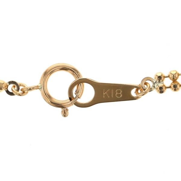 K18YG イエローゴールド ブレスレット ツイスト カットボール デザイン