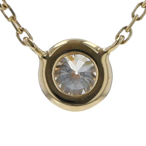 ete エテ K18YG イエローゴールド ネックレス ダイヤモンド 0.15ct 