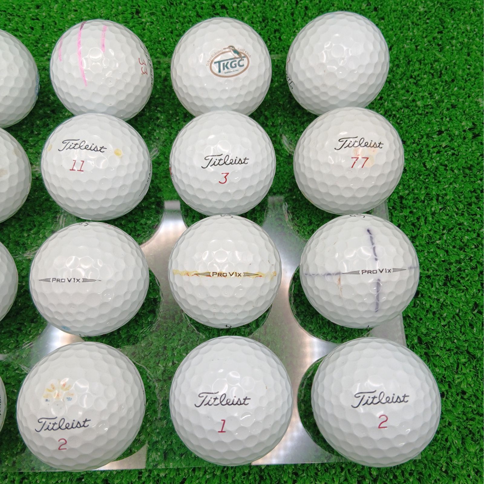 ロストボール タイトリスト Pro V1x 20球 2019年モデル ホワイト B