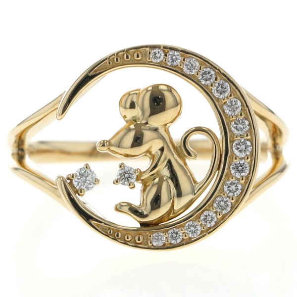 k18 ダイヤモンドリング■動物モチーフリング 13~14号 k18 ダイヤモンドリング□動物モチーフリング 13~14号 k18