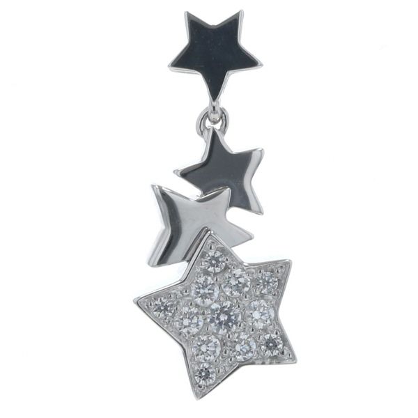 Golden Dew ゴールデンデュー K14WG ホワイトゴールド トップ CZ 冬の