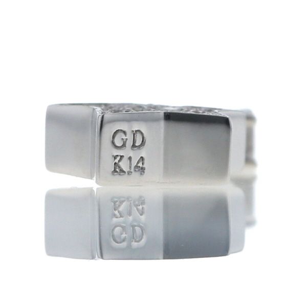 Golden Dew ゴールデンデュー K14WG ホワイトゴールド トップ CZ 冬の