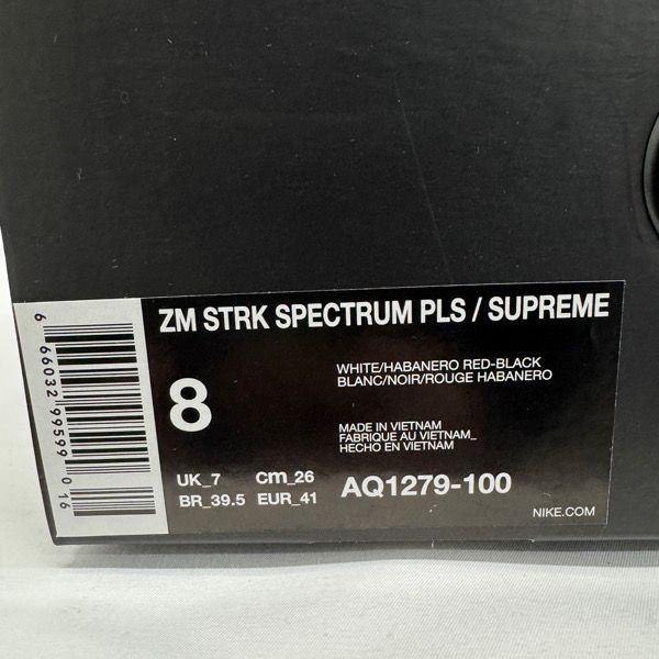  Supreme×NIKE|シュプリーム×ナイキ AIR ZOOM STREAK PLUS|エアズーム ストリーク AQ 1279-100|26.0 スニーカー 靴