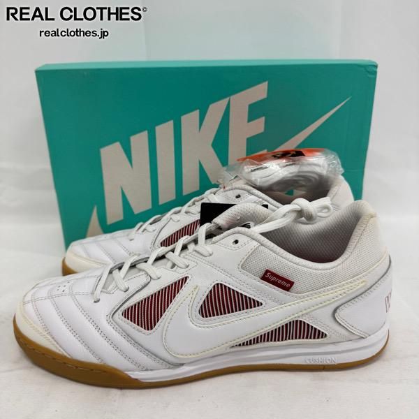 未使用】 Supreme×NIKE/シュプリーム×ナイキ SB GATO QS/ガト ホワイト
