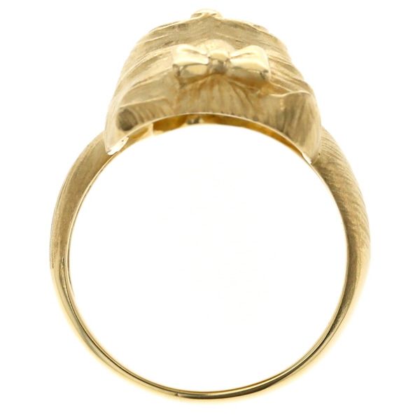 今だけ最安値！シャープな印象！貴重トラサルディ犬デザインK18リング12号 今だけ最安値！シャープな印象！貴重トラサルディ犬デザインK18リング12号