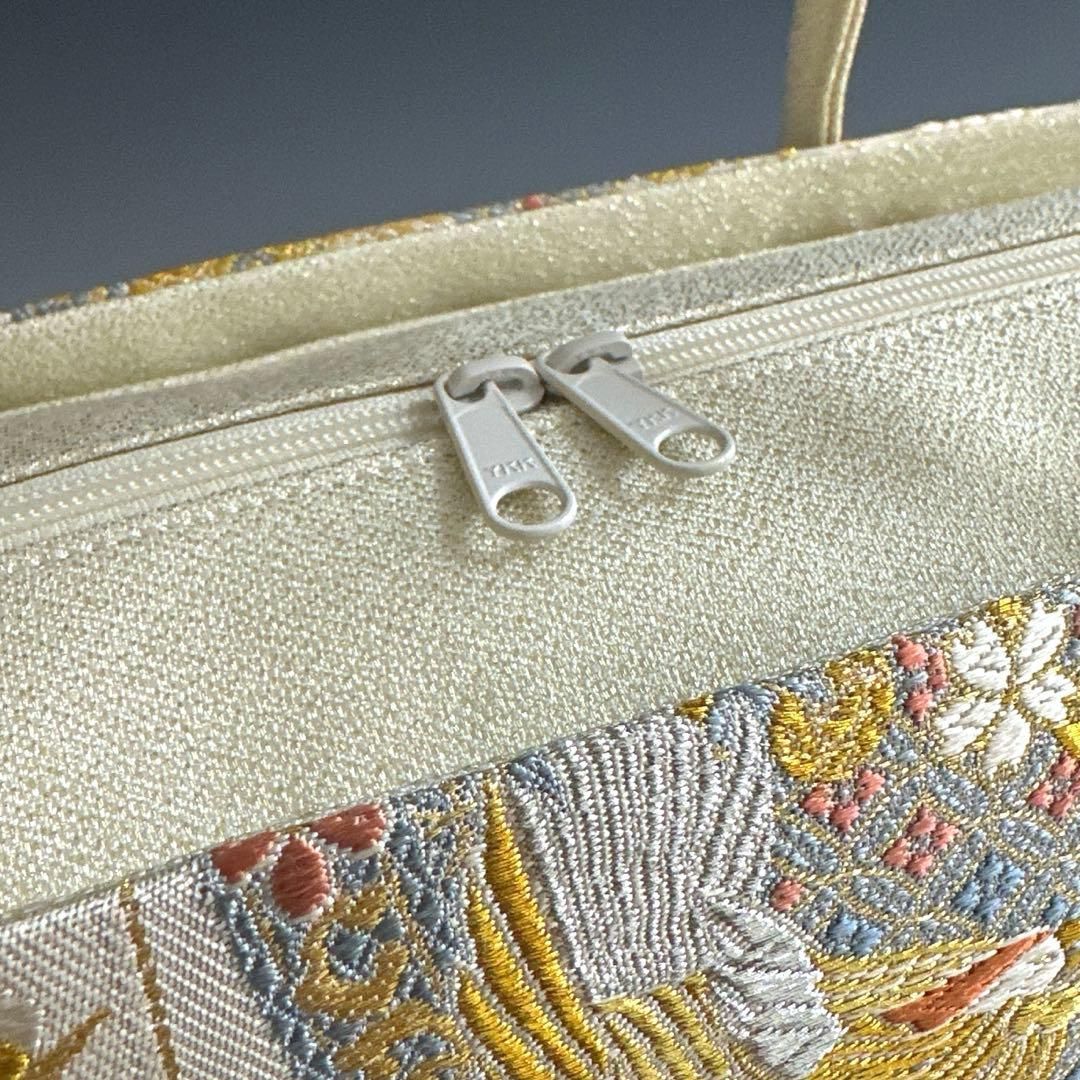 新品未使用品　京都 西陣織正絹帯地使用　利休バッグお茶席　250310 新品未使用品京都 西陣織正絹帯地使用利休バッグお茶席250310