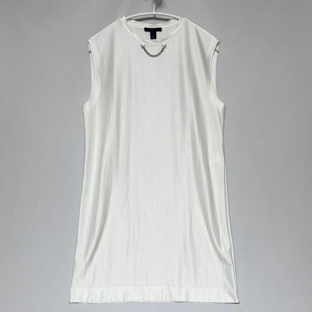 LOUIS VUITTON | ショルダーTシャツドレス ワンピース ホワイト
