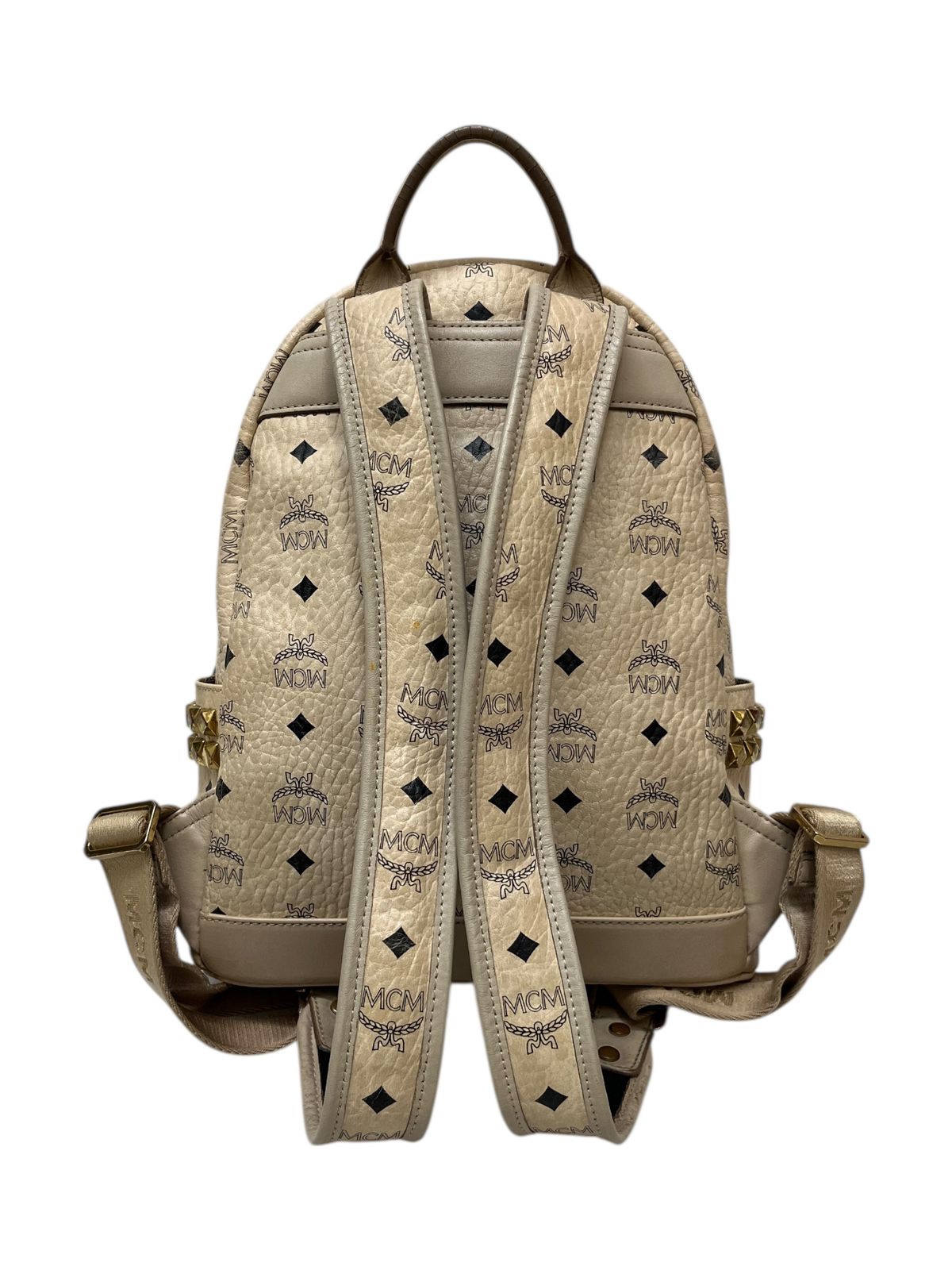 MCMリュック スタッズバックパック MCM リュック スタッズ キャメル 