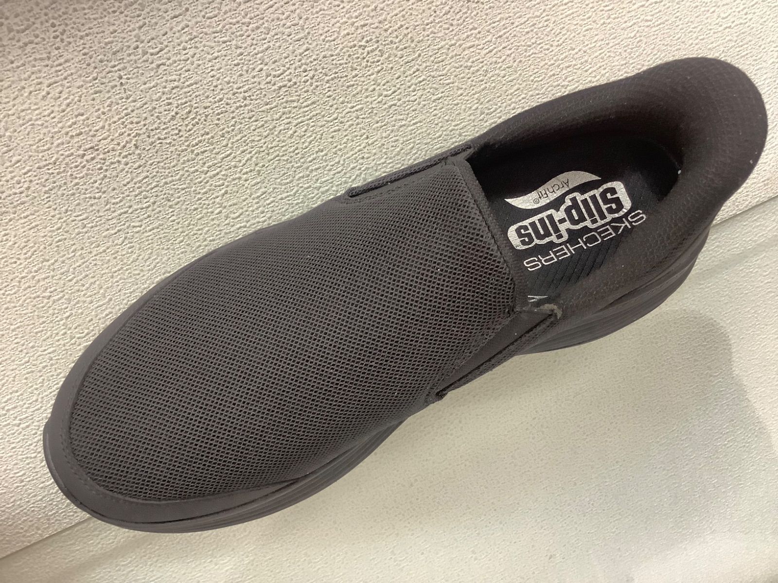  メンズスニーカースケッチャーズスリップインズ217000ブラック防滑ソール スニーカー 靴