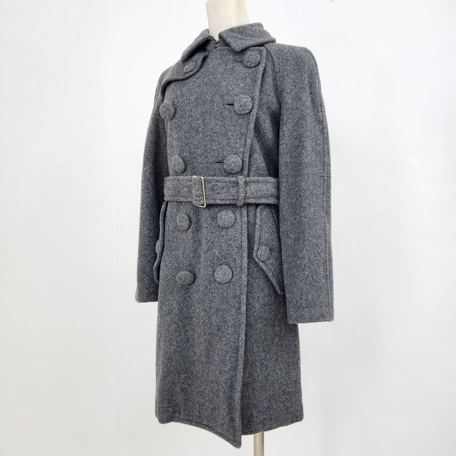 美品 コムデギャルソンコムデギャルソン ロングコート ツイード ダブル