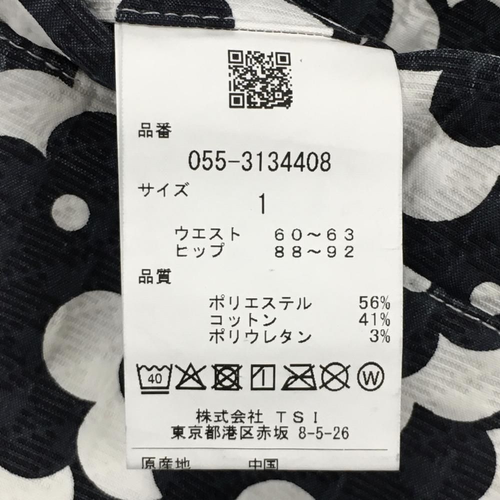 美品】パーリーゲイツ スカート 黒系×白 総柄 レディース 1(M) ゴルフ