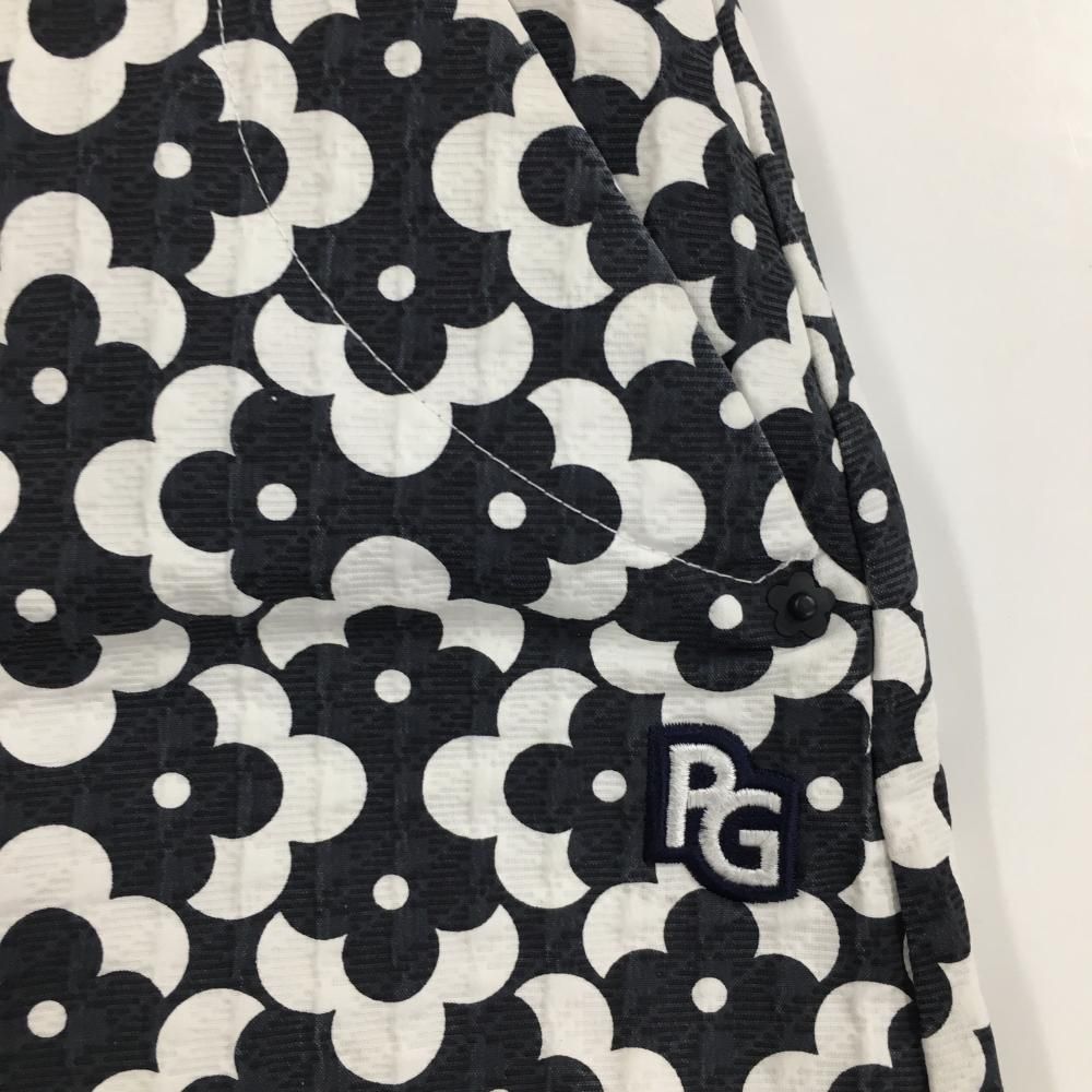 美品】パーリーゲイツ スカート 黒系×白 総柄 レディース 1(M) ゴルフ
