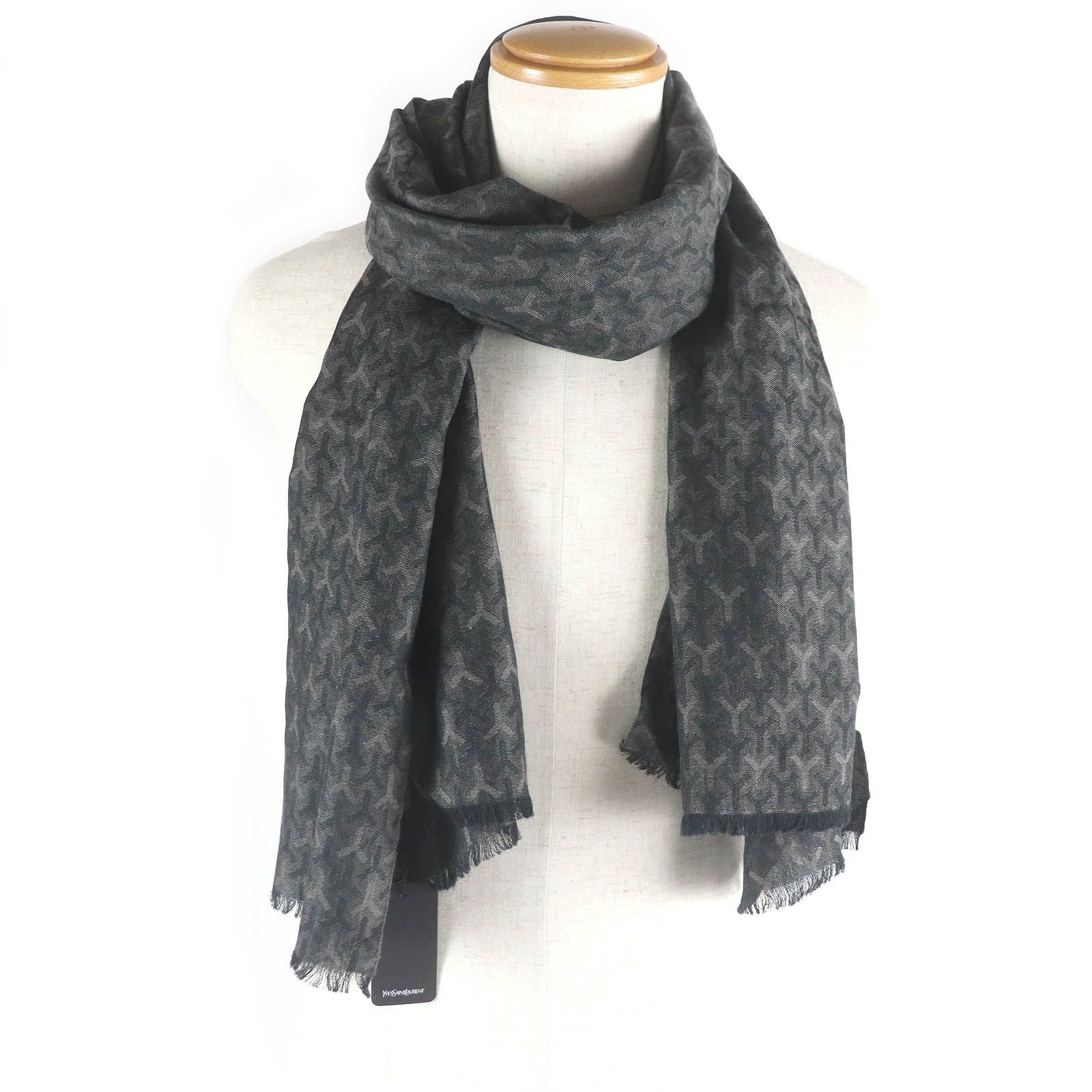 未使用品□SAINT LAURENT PARIS サンローランパリ カシミヤ シルク