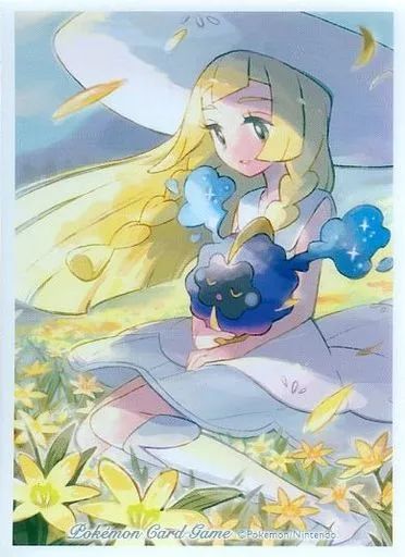 [Used] Supply Pokémon Card Game Deck Shield (sleeve) “Lillie & Cosmog” Pokemon Center Limited
