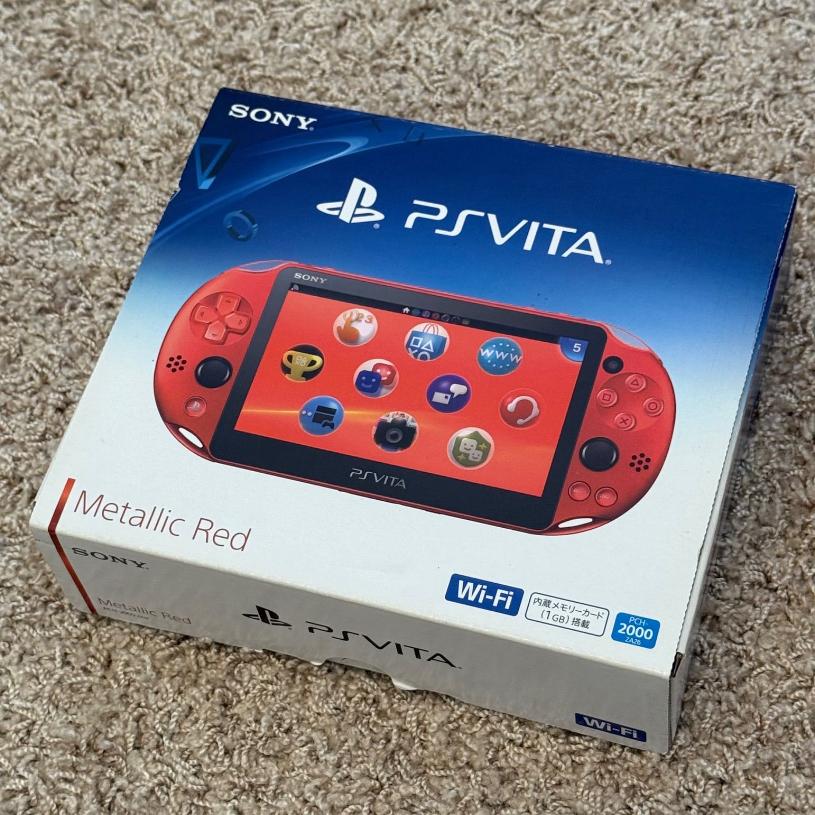 1-020 PSVITA PCH-2000 メタリック・レッド 箱付き - メルカリ
