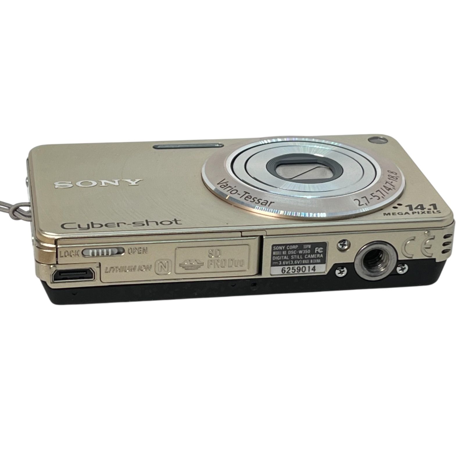 管2512-358】動作未確認☆SONY ソニー Cyber-shot DSC-W350 ゴールド