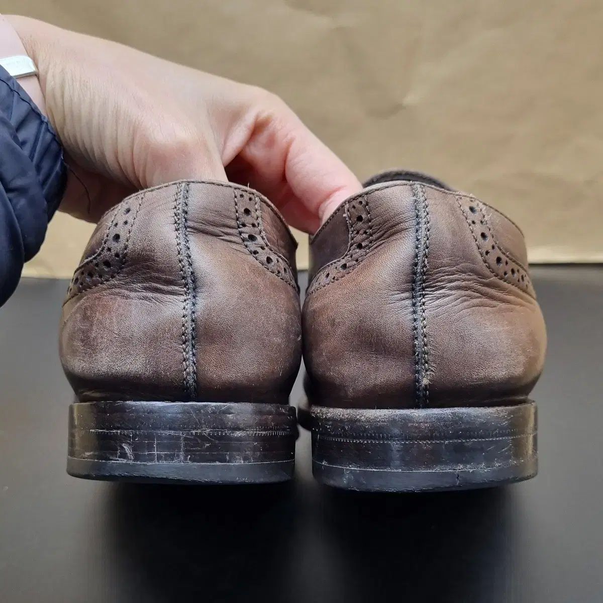メンズ ウイングチップ靴