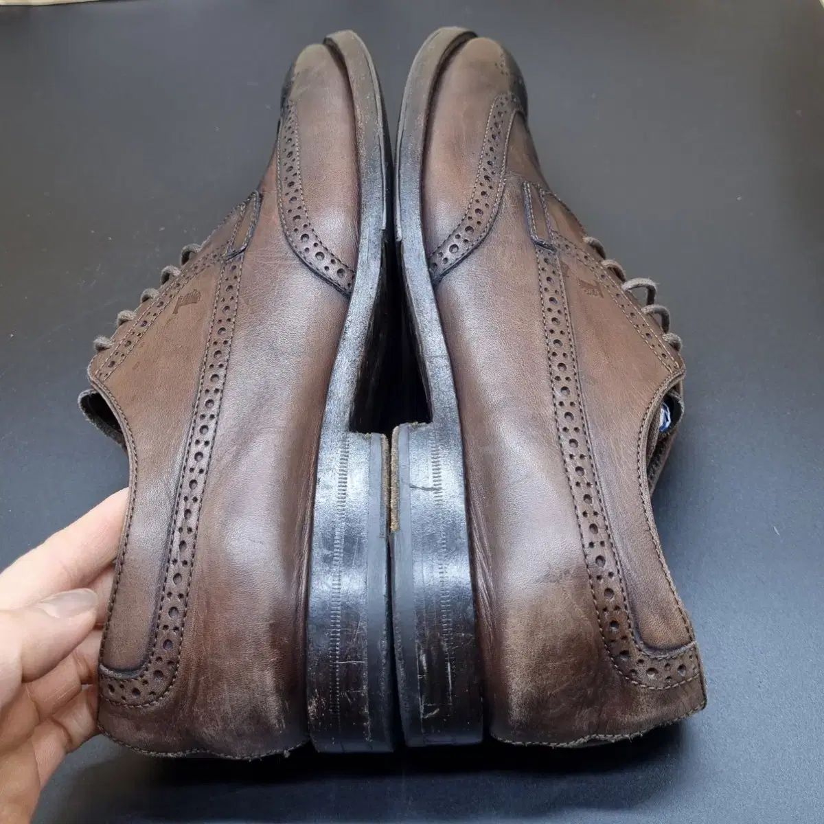  TOD S メンズ ウイングチップ靴 275 ローファー ブーツ 革靴