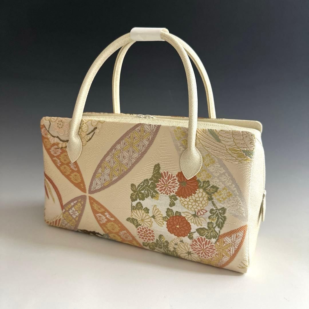 新品未使用品　京都 西陣織正絹帯地使用　利休バッグお茶席　25115 新品未使用品京都 西陣織正絹帯地使用利休バッグお茶席25036