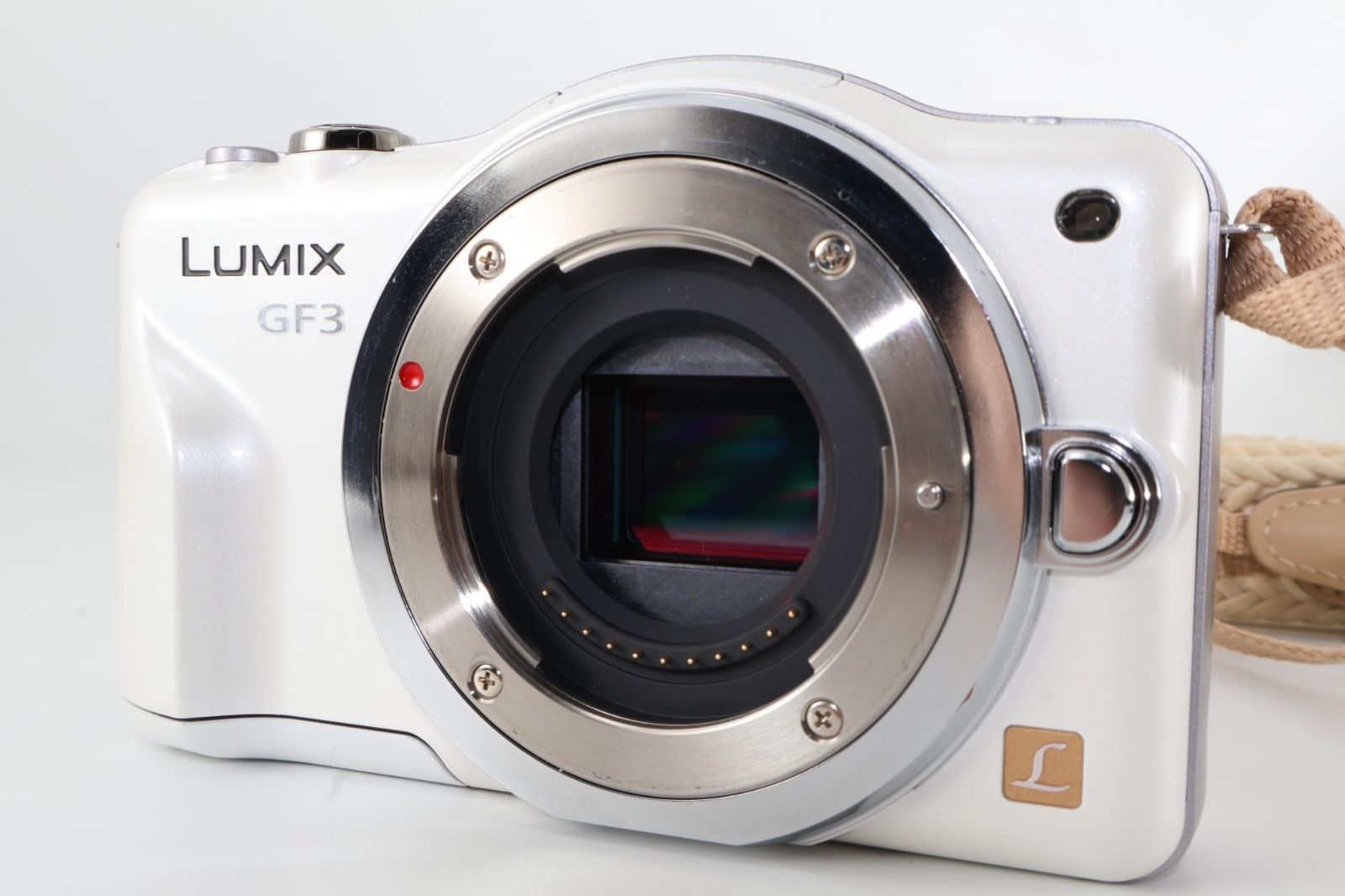 パナソニック ルミックス ミラーレス一眼カメラ|ボディ フルハイビジョンムービー一眼 シェルホワイト DMC-GF 3-W