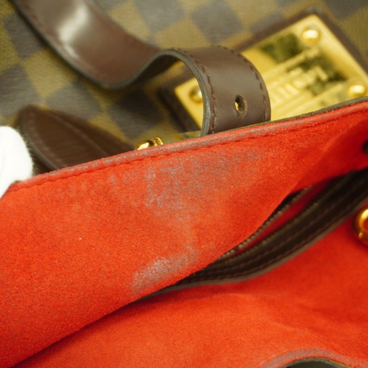 6ab0308-k】ルイヴィトン トートバッグ ダミエ ハムステッドMM N51204