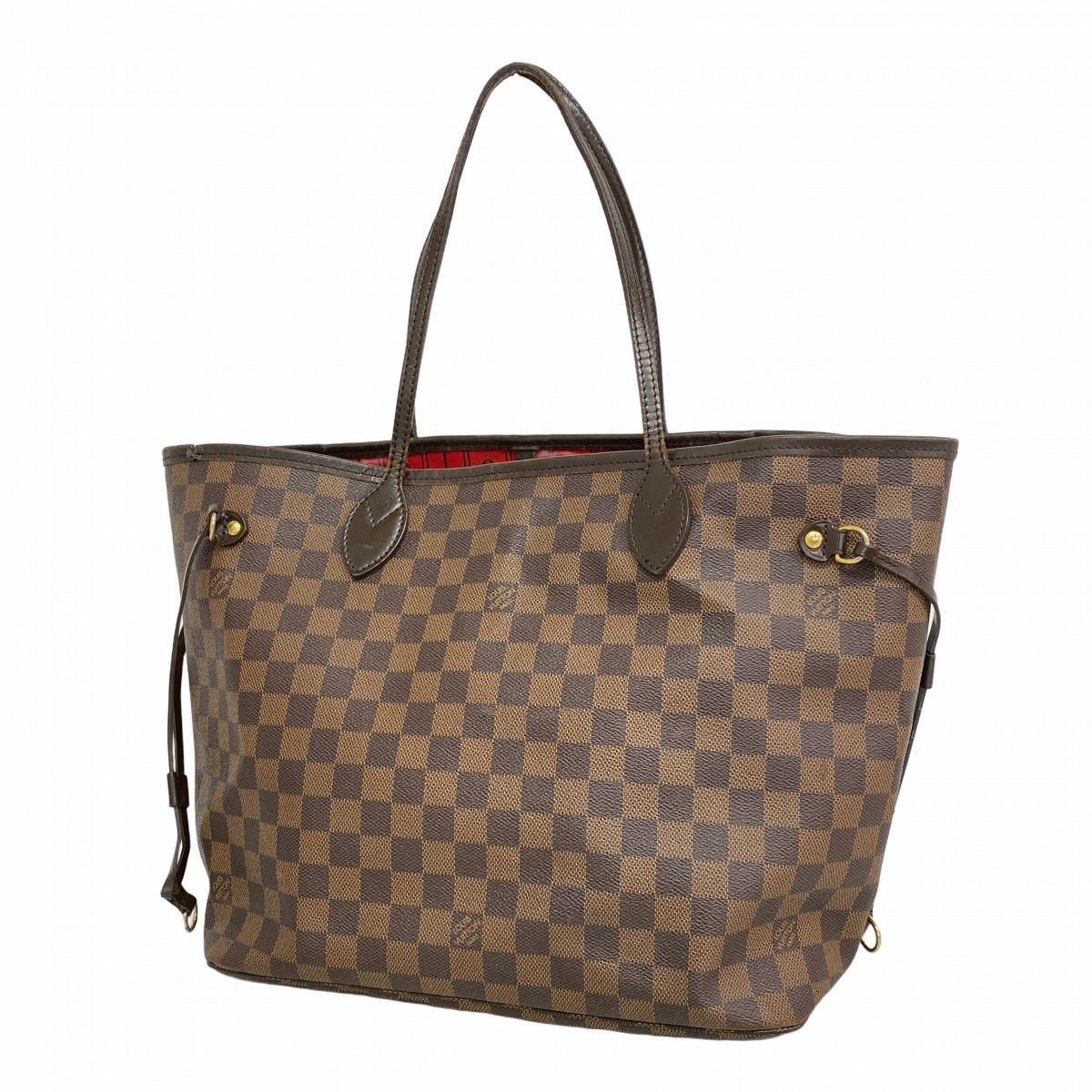 6 ab 0349 ルイヴィトン トートバッグ ダミエ ネヴァーフルMM N 51105 エベヌ レディース