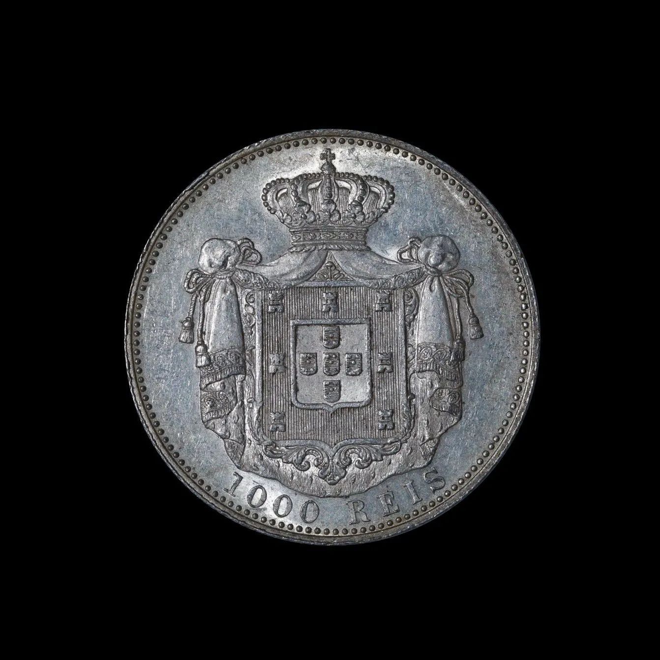 ポルトガル カルロス1世 1889-1908 1000 Reis 1899年 レイス 外国コイン 銀貨