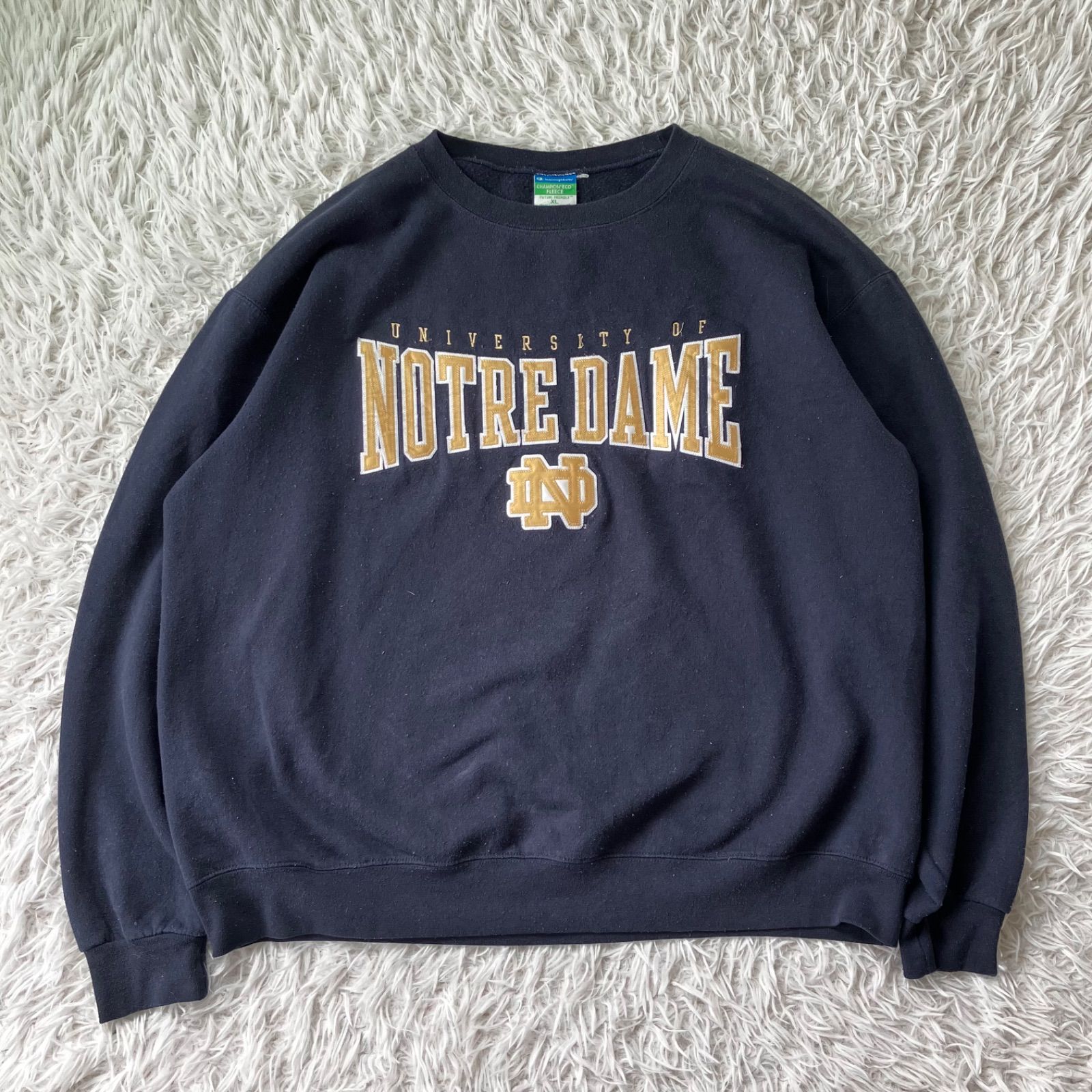 Champion チャンピオン スウェット 90s トレーナー 古着 刺繍 ネイビー 