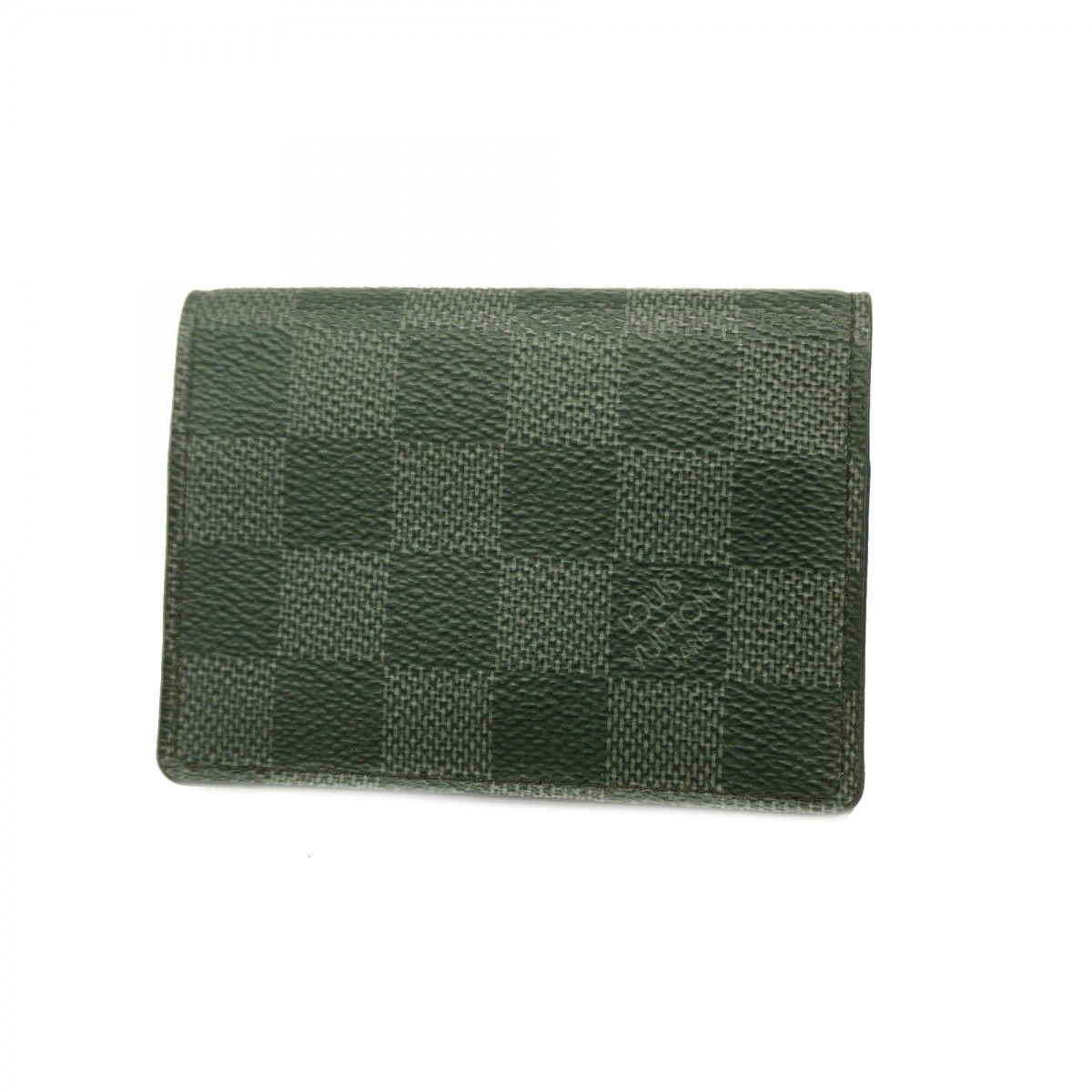 6 ab 0362 ルイヴィトン カードケース ダミエ グラフィット アンヴェロップカルトドゥヴィジット N 63338 グレー ブラック メンズ